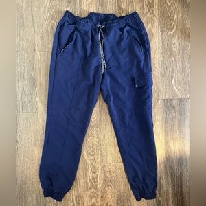 JAANUU Navy Petite Scrub Joggers